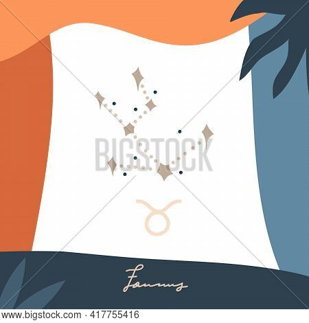 Hand Drawn Vector Abstract Stock Graphic Simple Astrology Celestial Illustration Card Art With Moder