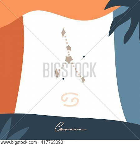 Hand Drawn Vector Abstract Stock Graphic Simple Astrology Celestial Illustration Card Art With Moder