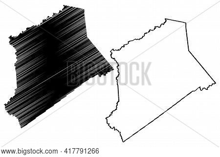 Gilmer County, State Of West Virginia (u.s. County, United States Of America, Usa, U.s., Us) Map Vec