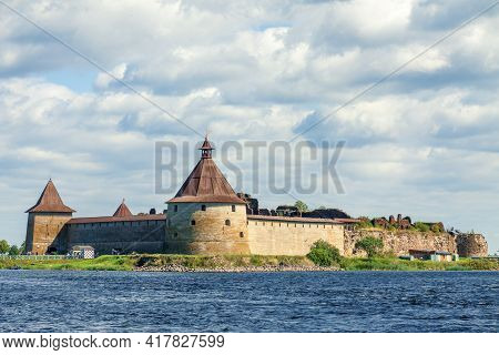 Russia, Shlisselburg, 9.09.2020 An Ancient Fortress In The City Of Shlisselburg, On An Island In The