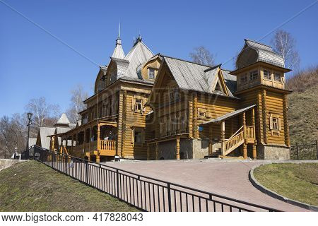 Gorodets, Russia - Circa April, 2021. Museum Complex On The Banks Of The Volga River. Gorodets Is Th