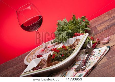Broccoli Rabe con salsicce