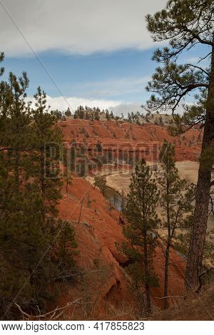 Belle Fourche River At Devils Tower National Monument, Wyoming