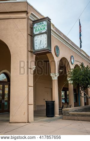 A Huge National Bank In The Center Of Downtown In Yuma, Arizona