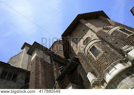 Pavia (pv), Italy - June 09, 2018: The Cathedral Of Pavia, Pavia, Lombardy, Italy