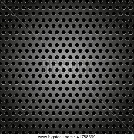 Abstract Metal Background Design Pattern With Hexagon Concept