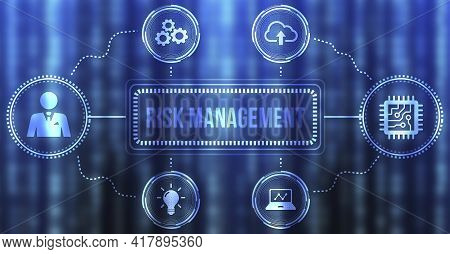 Internet, Business, Technology And Network Concept. Risk Management And Assessment For Business Inve