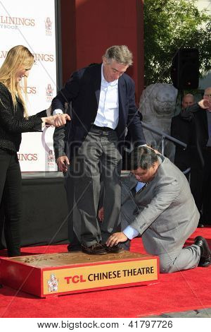 LOS ANGELES, CA - FEB 4: Robert De Niro na ceremoniálu, kde Robert De Niro je poctěn s rukou a 