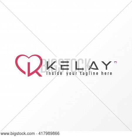 Letter K Logo Vector Stock. Love Abstract Design Concept. Can Be Used As A Symbol Related To Beauty.