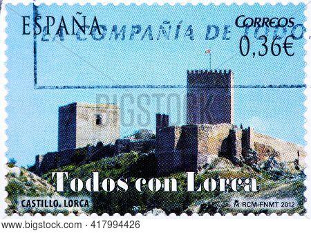 Spain - Circa 2012: A Stamp Printed In Spain From The 