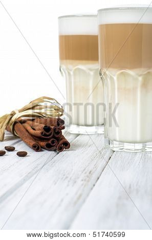 Latte Macchiato In A Glass