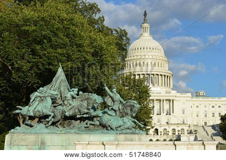 Washington DC, US Capitol Building in Autumn - United States