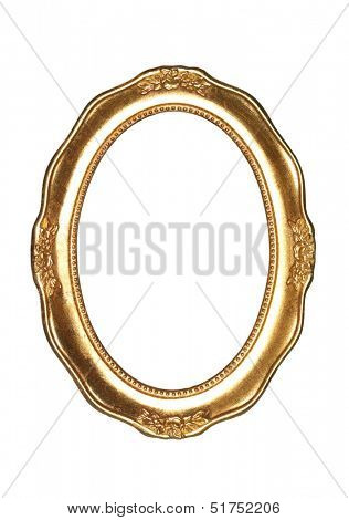 Oval goldframe