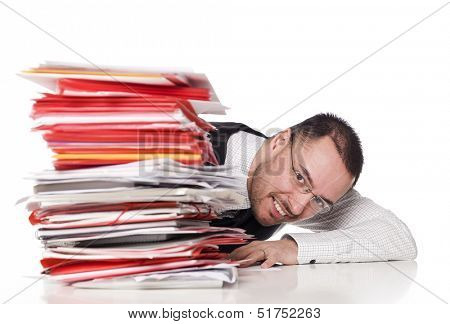 Man behind a office desk