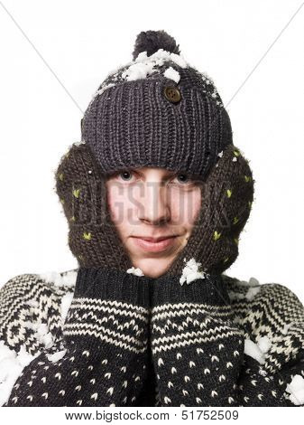 Man in winter-clothes