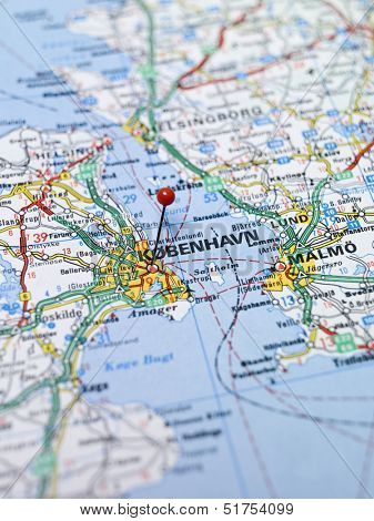 Map of Copenhagen