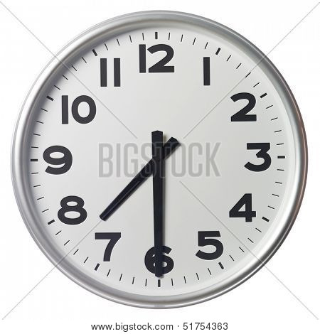 Half past seven