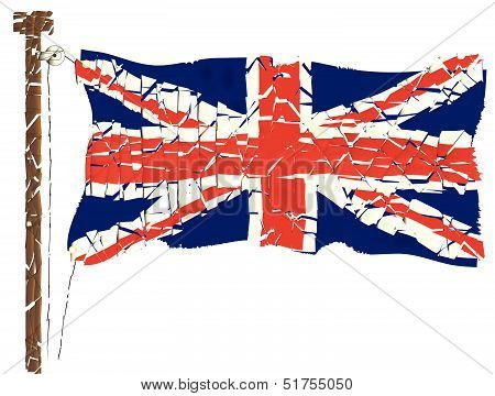 Grunge Union Jack Flag