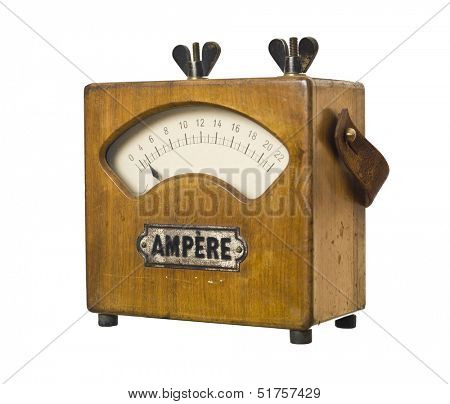 Old radio isolated on a white background