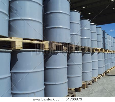 Large group of Oil Drums