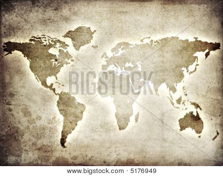 Kaart van de wereld