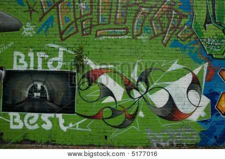 Graffiti em uma parede