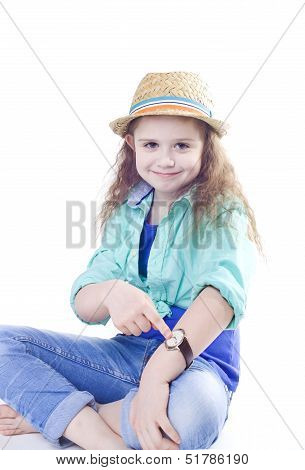 Girl and watch