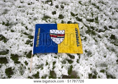 Tipperary Flag Against Snow