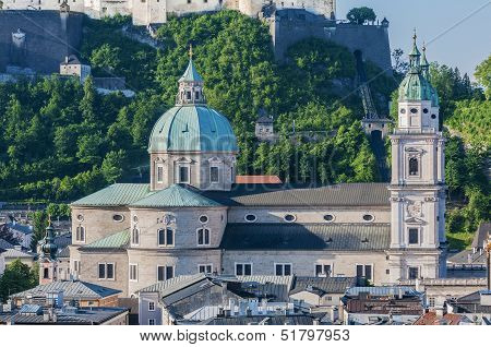 The Salzburg Cathedral (salzburger Dom) At Salzburg, Austria