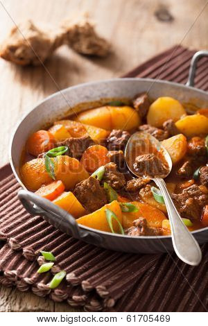 beef stew with potato and carrot 