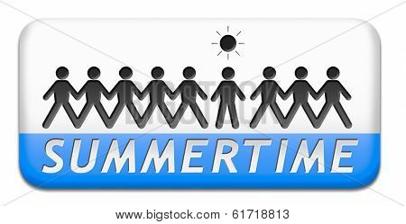 summertime summer vacation holliday or sun