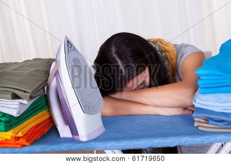 Fed Up Housewife Daydreaming