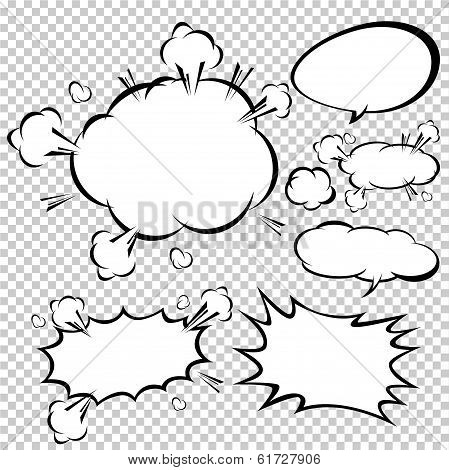 Comic Speech Bubbles.