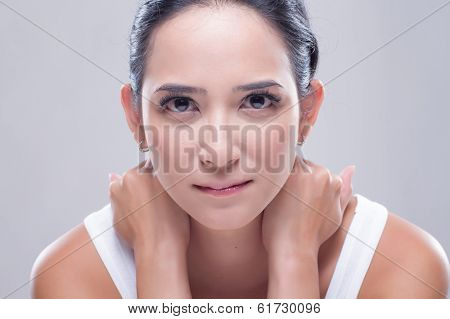 Woman in white