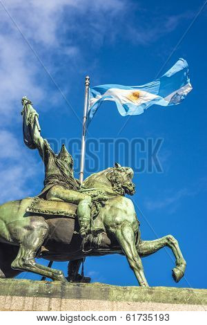 Manuel Belgrano Statue In Buenos Aires, Argentina