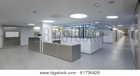 BARCELONA, CATALONIA/SPAIN - CIRCA 2011: Valle Hebron hospital room with all sanitary equipment.