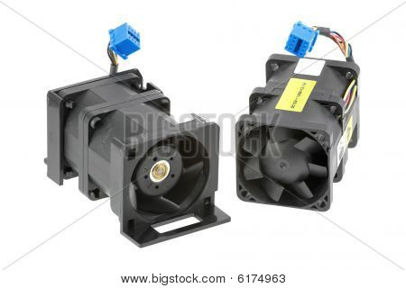 Dois fãs de rotor duplo