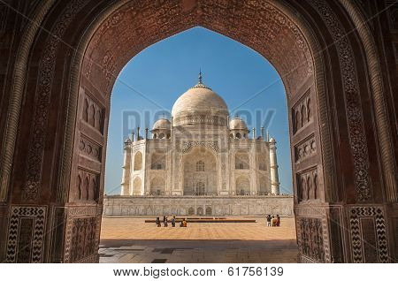 Taj mahal Wonderful architecture at Agra india