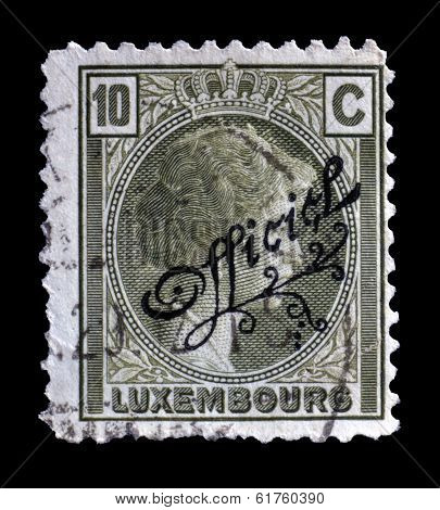Old Luxembourg postage stamp
