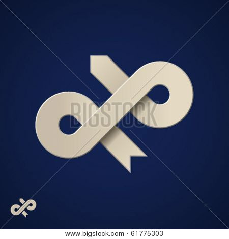 vector paper loop arrow design template