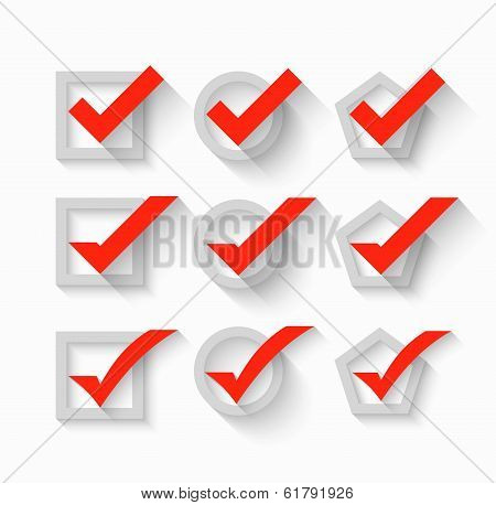 Check mark symbols