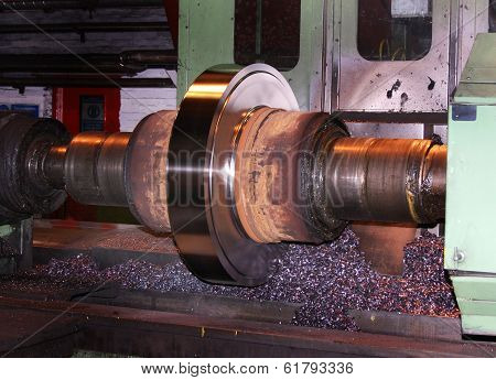 Renewing surface of mill roll.