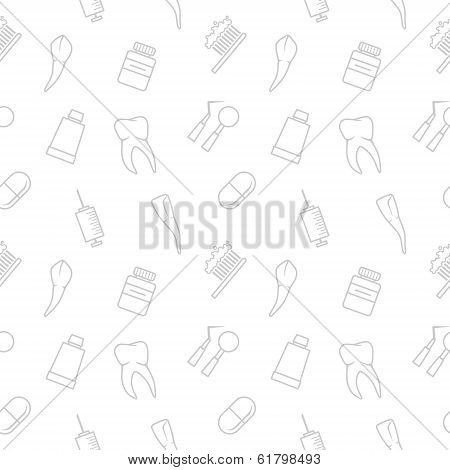 Seamless teeth pattern