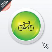 Bicycle sign icon. Eco delivery.