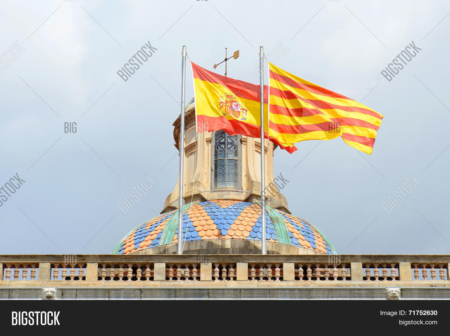 Flag Spain Catalonia Image Photo Free Trial Bigstock