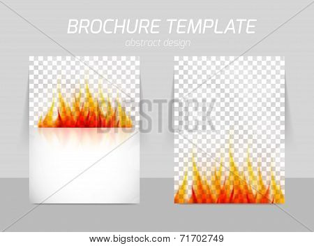 Flyer template back and front design