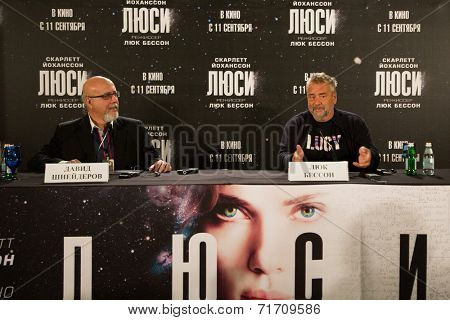 MOSCOW, RUSSIA, SEPTEMBER, 9: Director Luc Besson. Premiere of the movie 