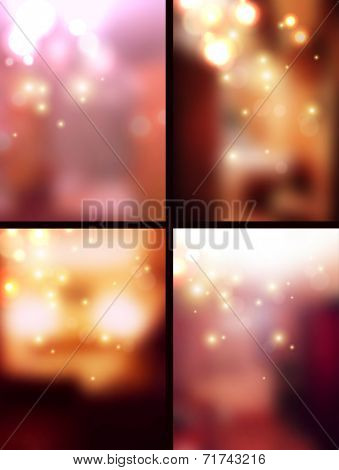 Set of soft blurry backgrounds.