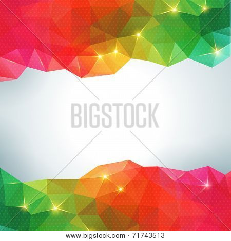 Triangle pattern background.