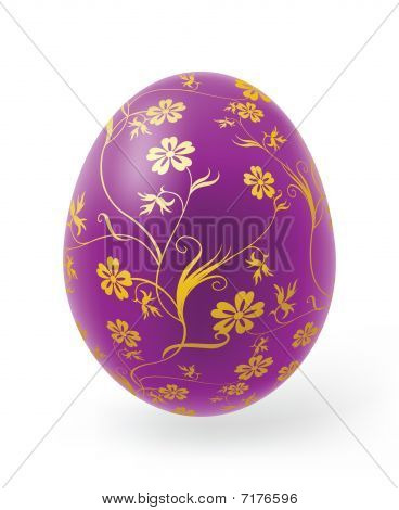 Easter eggs with decor elements